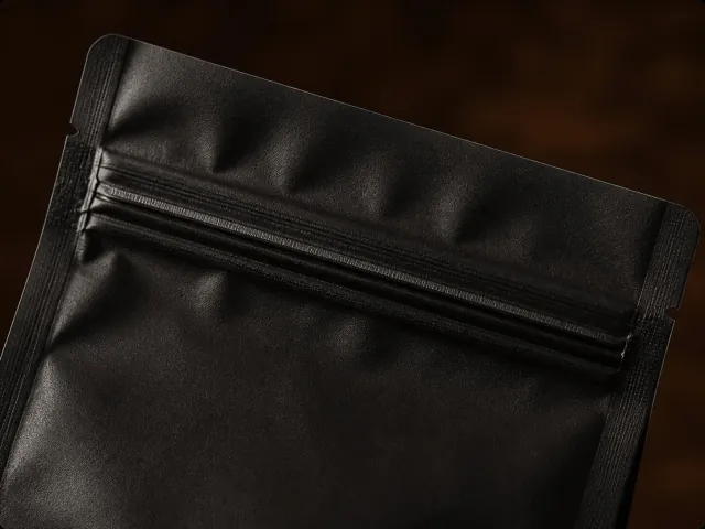 Coffee bag resealable zipper